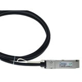 BlueOptics BlueLAN Direct Attach Kabel kompatibel zu Arista CAB-Q-Q-1M QSFP schwarz, 1 Meter