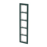 Busch-Jaeger Abdeckrahmen 5-fach, Abdeckung grün, Retail