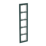 Busch-Jaeger Abdeckrahmen 5-fach, Abdeckung grün, Retail