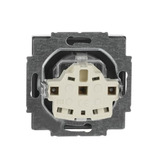 Busch-Jaeger Schutzkontaktsteckdose Standard erhöht mit Berührungsschutz edelstahl, Retail