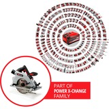 EINHELL Professional Akku-Handkreissäge TP-CS 18/190 Li BL - Solo, 18Volt rot/schwarz, ohne Akku und Ladegerät