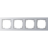 Gira Abdeckrahmen vierfach aluminium, Retail