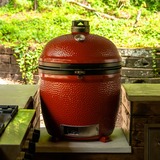 Kamado Joe Classic III, freistehend, Holzkohlegrill rot/schwarz, Ø 46cm