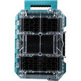 Makita MAKTRAK Organizer kompakt , Werkzeugkiste blau/transparent, Transparenter Deckel