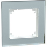 Merten Echtglasrahmen 1-fach, Abdeckung transparent, Retail