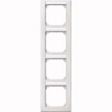 Merten Rahmen 4-fach mit Beschriftungsträger weiß, Retail
