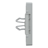 Merten Zentralplatte für RJ12-Telefonsteckdosen-Einsätze aluminium, Retail