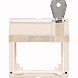 Merten Zwischenring Aquadesign mit Klappdeckel und Schloss, Abdeckung weiß, Retail