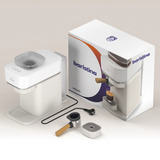 Philips Baristina BAR302/20, Espressomaschine weiß/holz, 1.550 Watt