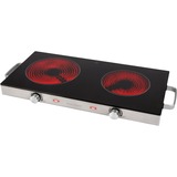 ProfiCook Infrarot-Doppelkochplatte PC-DKP 1211 edelstahl, 2.800 Watt, Ø 20cm + Ø 16cm