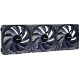 Seasonic MagFlow 1225 PWM, Gehäuselüfter schwarz, 3-Fan Kit, 120 mm