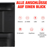 Telefunken D65Q920B2CW, QLED-Fernseher 164 cm (65 Zoll), schwarz, UltraHD/4K, VIDAA OS-Betriebssystem