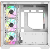 Thermaltake View 380 WS ARGB Snow White, Tower-Gehäuse weiß/holz, Tempered Glass x 2, Holz-Struktur