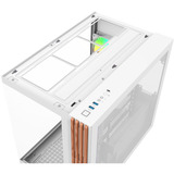 Thermaltake View 380 WS ARGB , Tower-Gehäuse weiß/holz, Tempered Glass x 2, Holz-Struktur