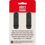 Weber WORKS Clip - einhängbar  schwarz, 2er Set