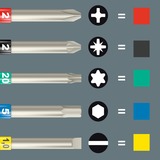 Wera Kraftform Kompakt 838 RA S Imperial Set 1, mit Ratschenfunktion, Bit-Satz schwarz/grün, 1/4", zöllig, 14-teilig