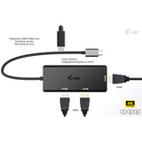 i-tec USB-C Triple 4K HDMI Video Adapter, Dockingstation schwarz, Power Delivery 100W, HDMI