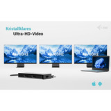 i-tec USB-C Triple 4K HDMI Video Adapter, Dockingstation schwarz, Power Delivery 100W, HDMI
