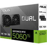 ASUS GeForce RTX 5060 Ti DUAL EVO 16GB, Grafikkarte schwarz, DLSS 4, 3x DisplayPort, 1x HDMI 2.1