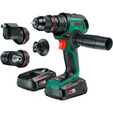 Bosch Heimwerken & Garten Akku-Bohrschrauber AdvancedDrill 18V-80 QuickSnap + Zubehör grün/schwarz, 2x Li-Ionen Akku 2,5Ah, Koffer, POWER FOR ALL ALLIANCE