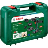Bosch Heimwerken & Garten Akku-Bohrschrauber AdvancedDrill 18V-80 QuickSnap + Zubehör grün/schwarz, 2x Li-Ionen Akku 2,5Ah, Koffer, POWER FOR ALL ALLIANCE