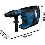 Bosch Professional GBH18V-40 (solo; L), Bohrhammer blau/schwarz, Retail