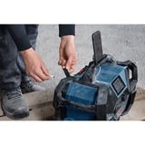 Bosch Professional GPB 18VH-6 SRC, Baustellenradio blau/schwarz, UKW, DAB+, AUX, Bluetooth