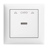 Busch-Jaeger Abdeckung mit Symbolik und Kalotte für Karten 54 x 86 mm weiß, Retail