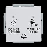 Busch-Jaeger Klingeltaster Einschalteinrichtung Do Not Disturb Make Up Room aluminium, Retail