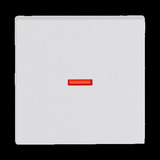 Busch-Jaeger Kontrollwippe einteilige Wippe Aus, Wechselschalter, Kreuzschalter, Taster weiß (matt), Retail