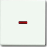 Busch-Jaeger Kontrollwippe einteilige Wippe Aus, Wechselschalter, Kreuzschalter, Taster weiß (matt), Retail