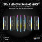 Corsair DIMM 48 GB DDR5-6000 (2x 24 GB) Dual-Kit, Arbeitsspeicher schwarz, CMH48GX5M2B6800C34, Vengeance RGB, INTEL XMP