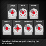 EINHELL 6-teiliges Multitool-Zubehör-Set, Schleifscheibe für Multifunktionswerkzeuge