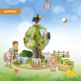 HABA 3D-Puzzle-Spielwelt Obstgarten 40 Teile, 2 Holzfiguren