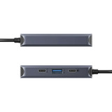  HyperDrive Next 4 Port USB-C Hub, Dockingstation nachtblau, 100W Passthrough