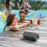 Medion Life P61762 Tragbarer Bluetooth Lautsprecher L anthrazit, Bluetooth, Dual Illuminated, Lightstrip,Integrierte Powerbank