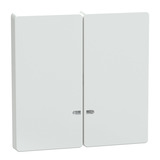 Merten Doppelwippe Kontrollfenster zweiteilige Wippe für Schalter und Taster weiß, Retail
