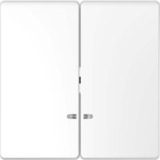 Merten Doppelwippe Kontrollfenster zweiteilige Wippe für Schalter und Taster weiß, Retail