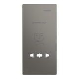 Merten Zentralplatte aus lackiertem Thermoplast, geeignet für Rasiersteckdose nickel, Retail