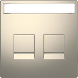 Merten Zentralplatte für Modular Jack grau, Retail