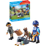PLAYMOBIL 71731 Action Heroes Spurensuche mit Hund, Konstruktionsspielzeug 