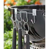 Weber Besteckhalter 7401 für Holz­koh­le­grills mit Ø 47cm und 57cm, Halterung silber