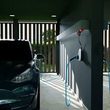 go-e Charger Gemini flex, 11 kW (16A 3-phasig), Wallbox weiß/schwarz, mobile Ladestation