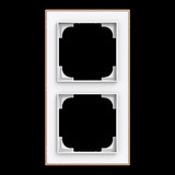 Busch-Jaeger Rahmen zwei-fach mit Dekorring gold, Retail