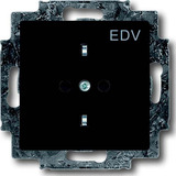 Busch-Jaeger Schutzkontaktsteckdose mit Aufdruck EDV anthrazit, Retail