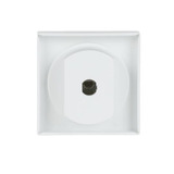 Busch-Jaeger Zentralscheibe mit Drehknopf für Jalousie, Abdeckung weiß (matt), Retail