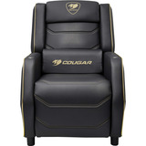 Cougar Gaming-Sofa Ranger Pro Royal, Gaming-Stuhl schwarz/gold, Seitentisch, USB-C Ladeport