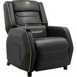 Cougar Gaming-Sofa Ranger Pro Royal, Gaming-Stuhl schwarz/gold, Seitentisch, USB-C Ladeport