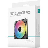DeepCool FD12 ARGB V2, Gehäuselüfter schwarz/weiß, 120 mm
