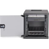 Digitus Netzwerk-Set SOHO Pro 10" 315x300 mm (BxT), IT-Schrank schwarz, 6 Höheneinheiten